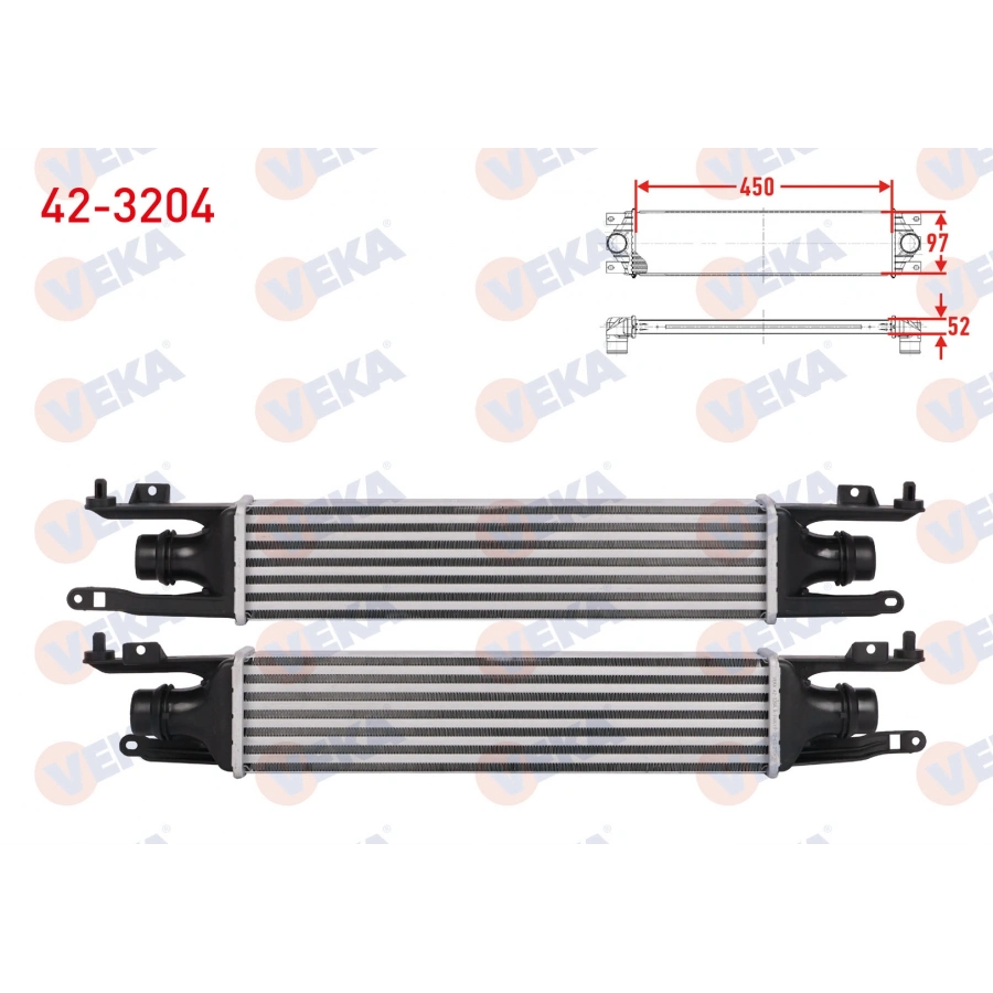 TURBO RADYATORU (INTERCOOLER) OPEL CORSA D 1.3 CDTI 75 HP 2006-2014