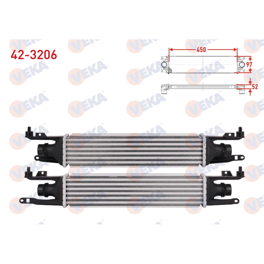 TURBO RADYATORU (INTERCOOLER) OPEL CORSA D 1.3 CDTI 90 HP 2006-2014