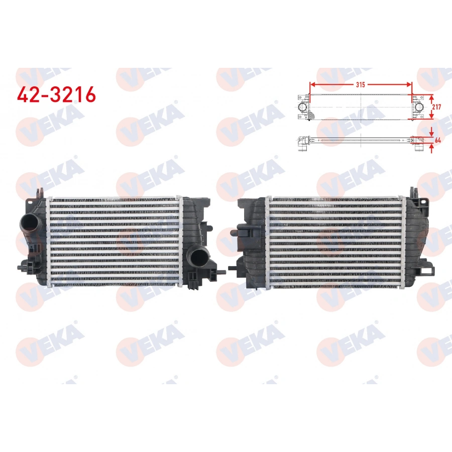 TURBO RADYATORU (INTERCOOLER) OPEL MERIVA B 1.6 CDTI - 1.7 CDTI 2010-