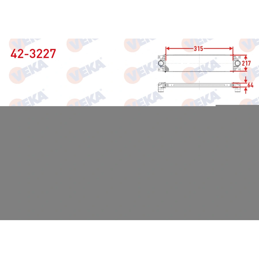 TURBO RADYATORU (INTERCOOLER) OPEL MERIVA B MPV 1.4 120 hp 2010-2017