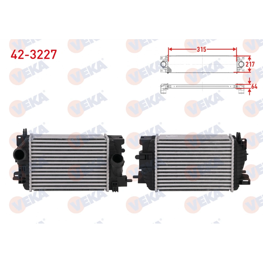 TURBO RADYATORU (INTERCOOLER) OPEL MERIVA B MPV 1.4 120 hp 2010-2017
