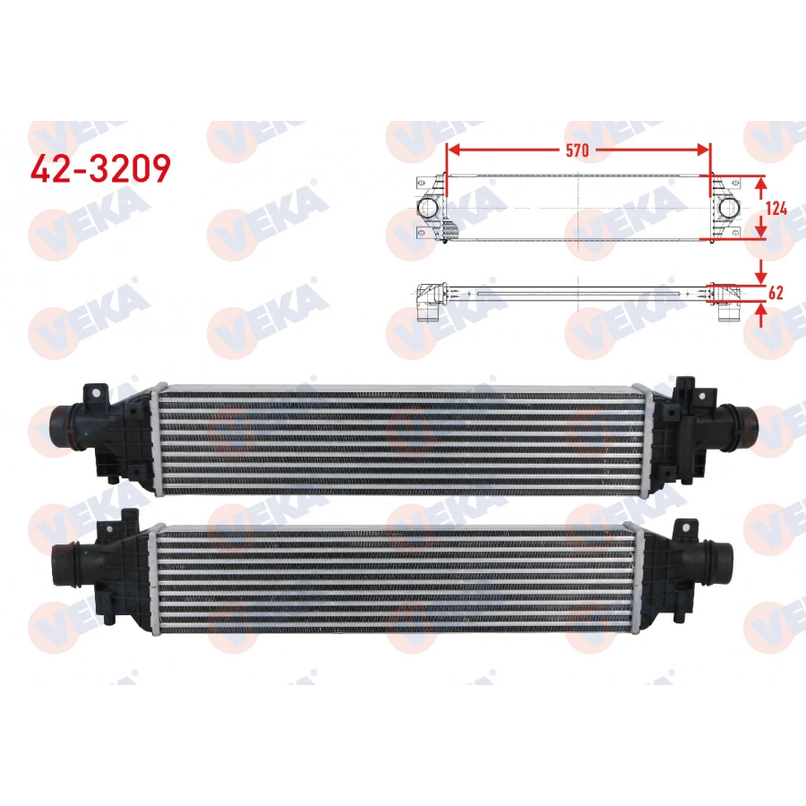 TURBO RADYATORU (INTERCOOLER) OPEL MOKKA 1.4 2012-
