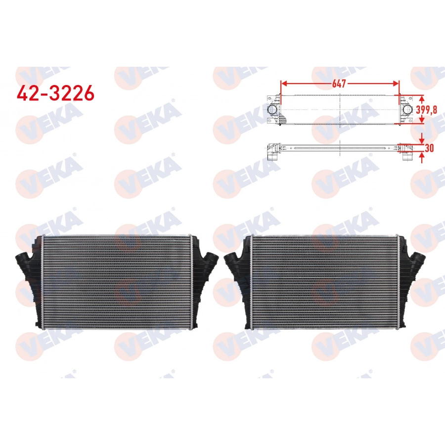 TURBO RADYATORU (INTERCOOLER) OPEL VECTRA C 2.0 16V TURBO 175 hp 2003-2008