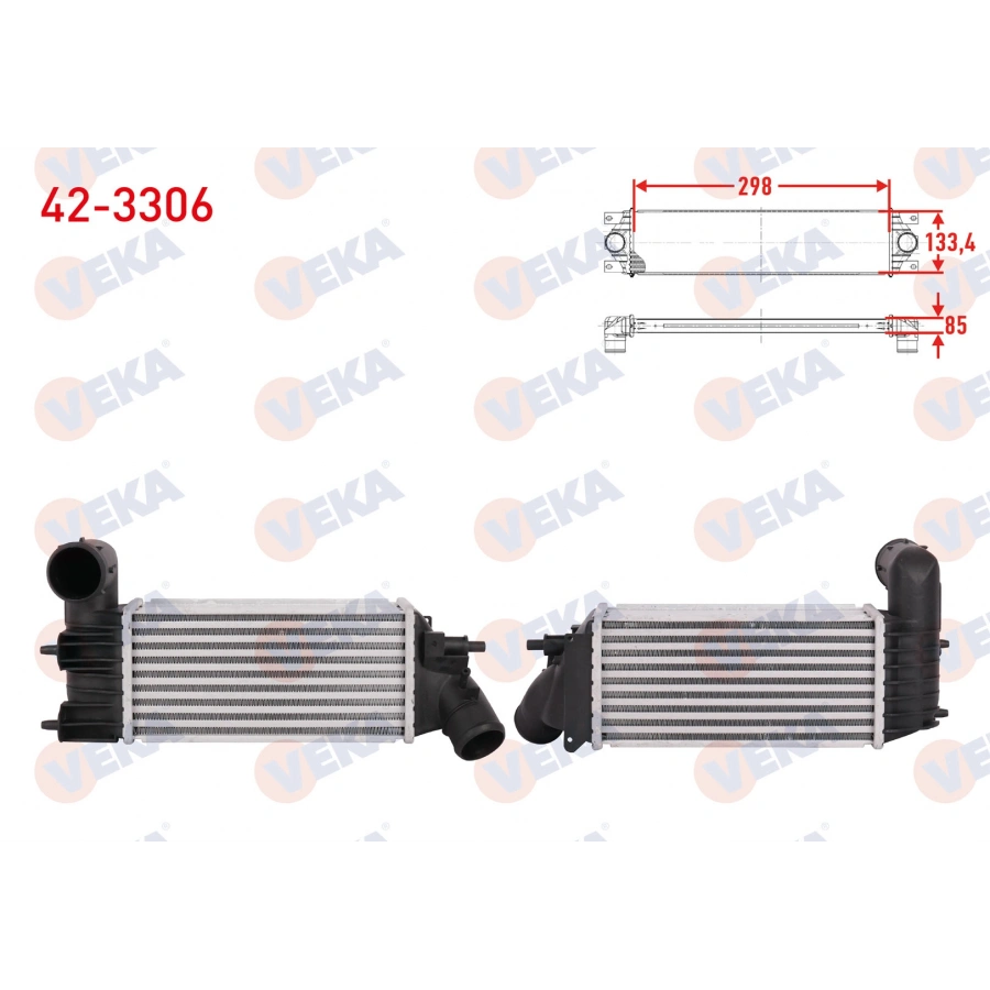 TURBO RADYATORU (INTERCOOLER) PEUGEOT 406 (8B) 2.0 HDI 1995-2004