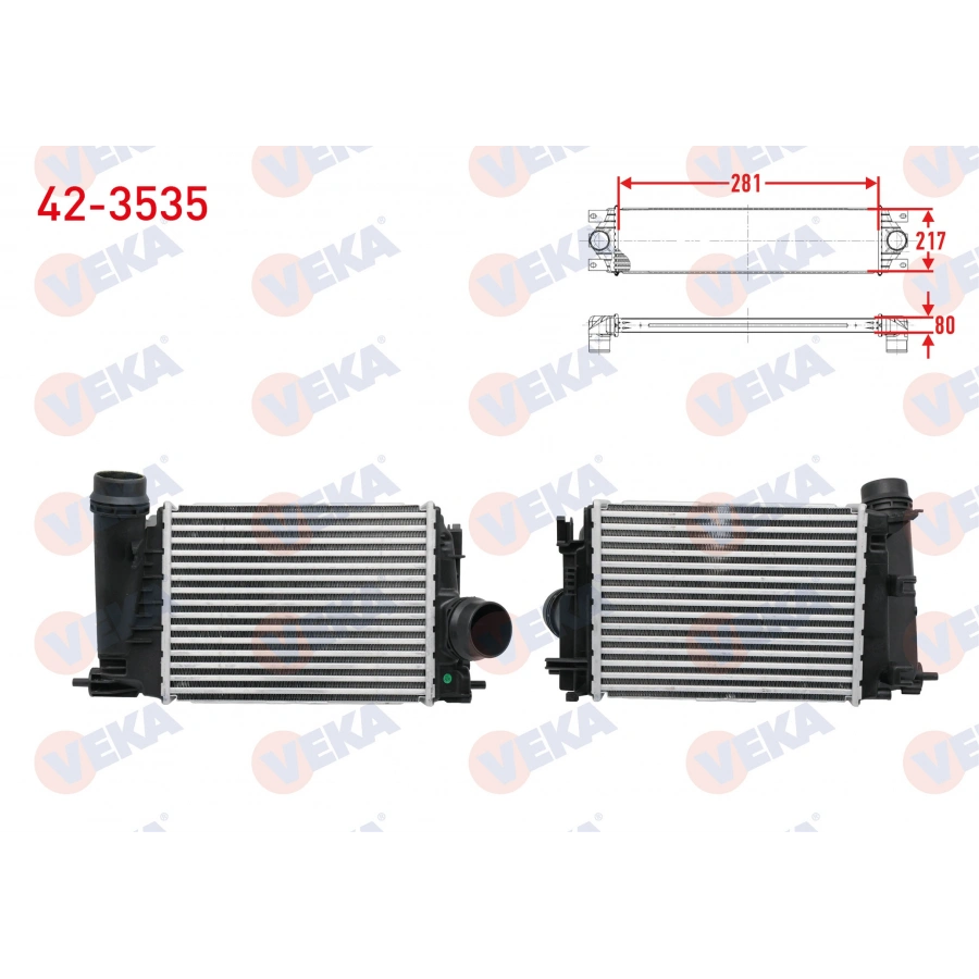 TURBO RADYATORU (INTERCOOLER) RENAULT CAPTUR / KADJAR / MEGANE IV 1.3 H5H TCe 2018-