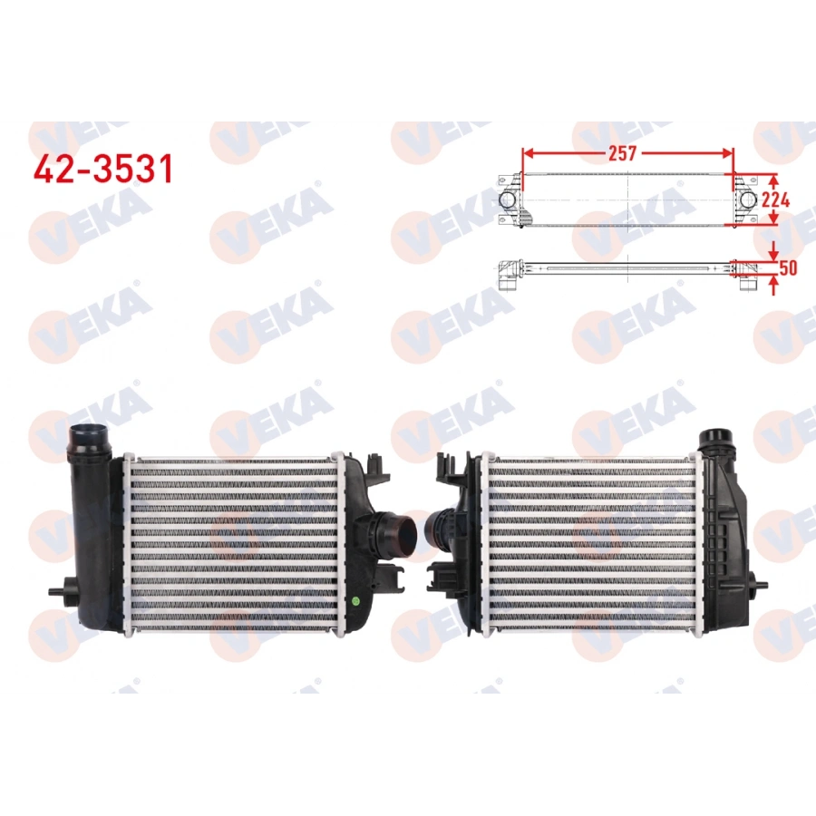 TURBO RADYATORU (INTERCOOLER) RENAULT CLIO V 1.3 TCe 2020-