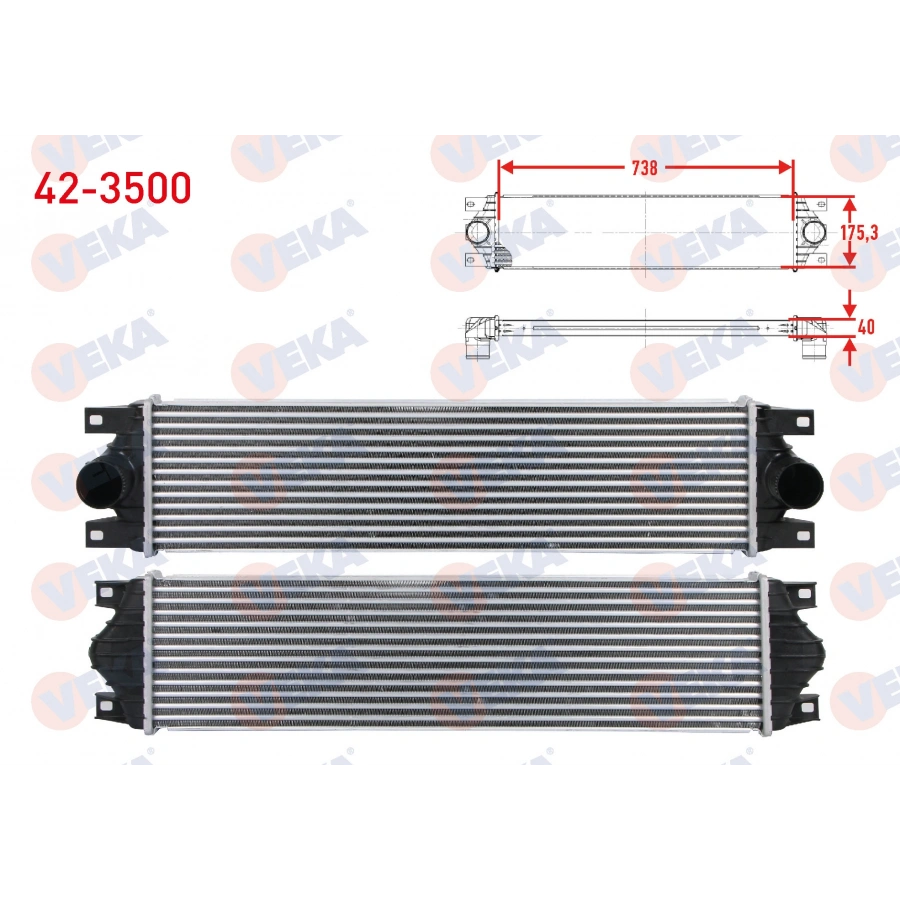 TURBO RADYATORU (INTERCOOLER) RENAULT MASTER II (FD) 1.9 DCI 1998-2010