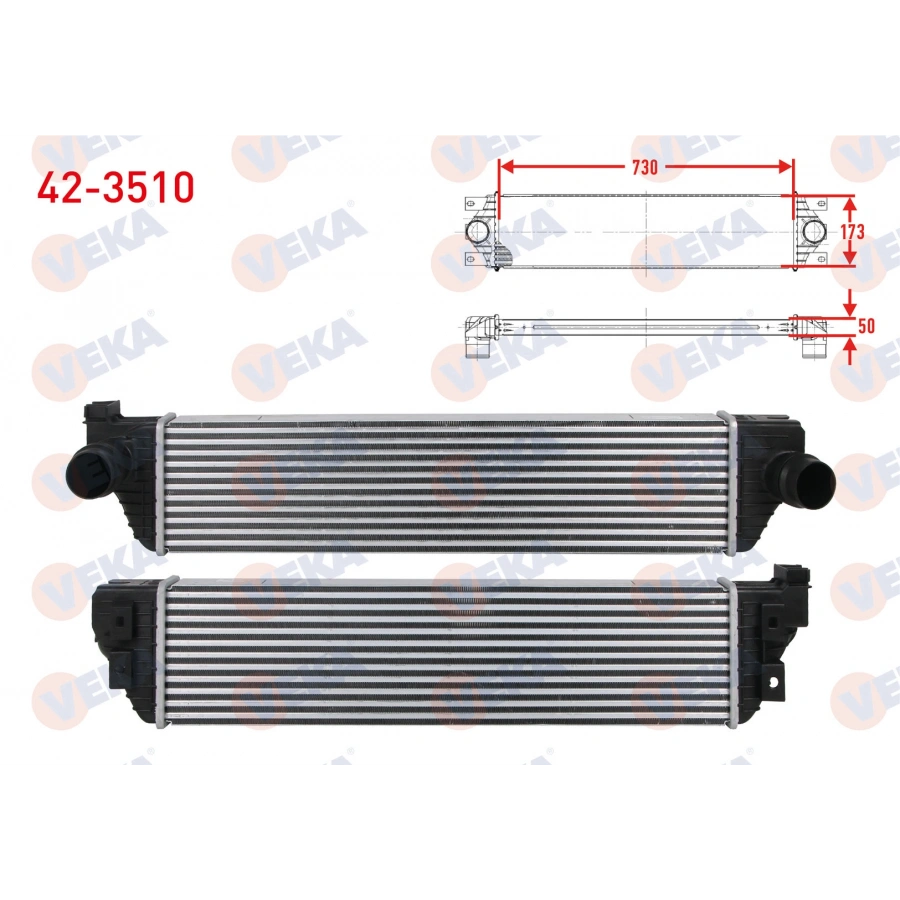 TURBO RADYATORU (INTERCOOLER) RENAULT MASTER III (FV) 2.3 DCI 2010-