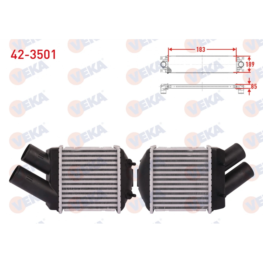 TURBO RADYATORU (INTERCOOLER) RENAULT MEGANE (BA0/1) 1.9 DT 1996-2003