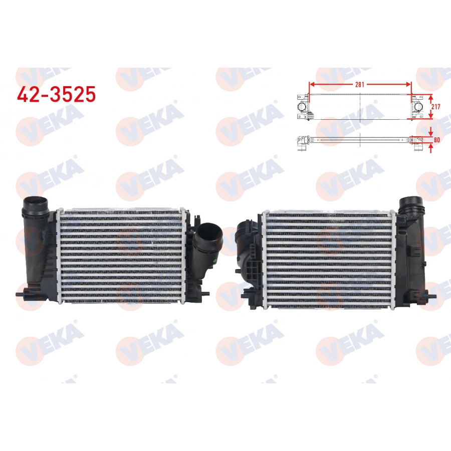 TURBO RADYATORU (INTERCOOLER) RENAULT MEGANE IV 1.6 DCI 2016-/ TALISMAN - ESPACE V 1.6 DCI 2015-