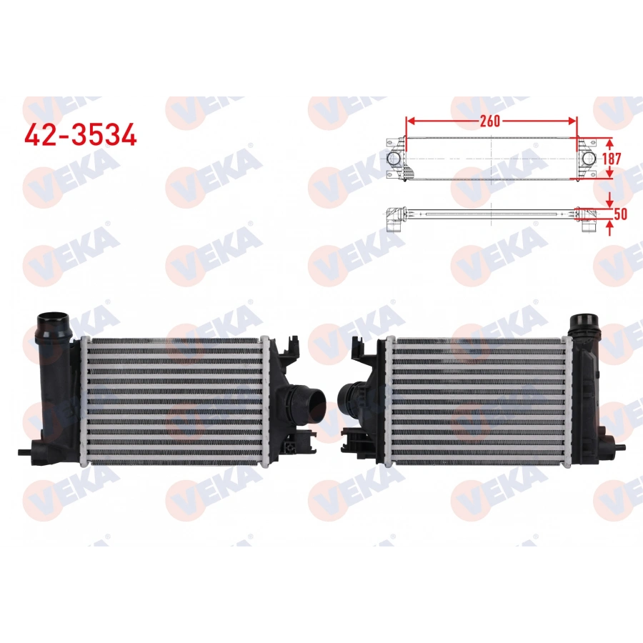 TURBO RADYATORU (INTERCOOLER) RENAULT TALIANT 1.0 TCe 2021- / DACIA SANDERO III / LOGAN III / JOGGER 1.0 TCe 2021-
