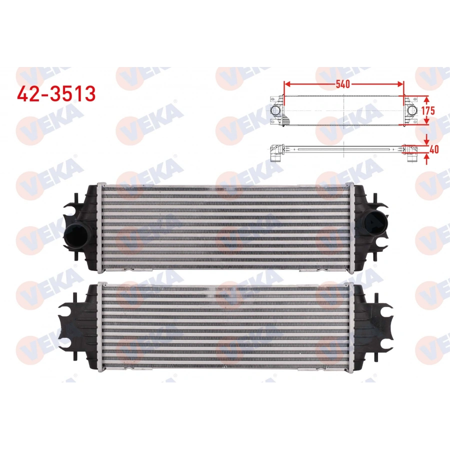 TURBO RADYATORU (INTERCOOLER) RENAULT TRAFIC II (FL) 1.9 DCI 2001-2014