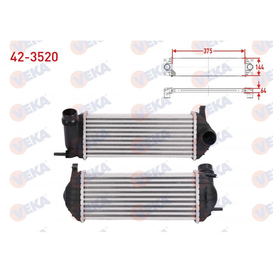 TURBO RADYATORU (INTERCOOLER) (SEGMANLI) RENAULT KANGOO Express (FC0/1_) 1.5 DCI 2008-