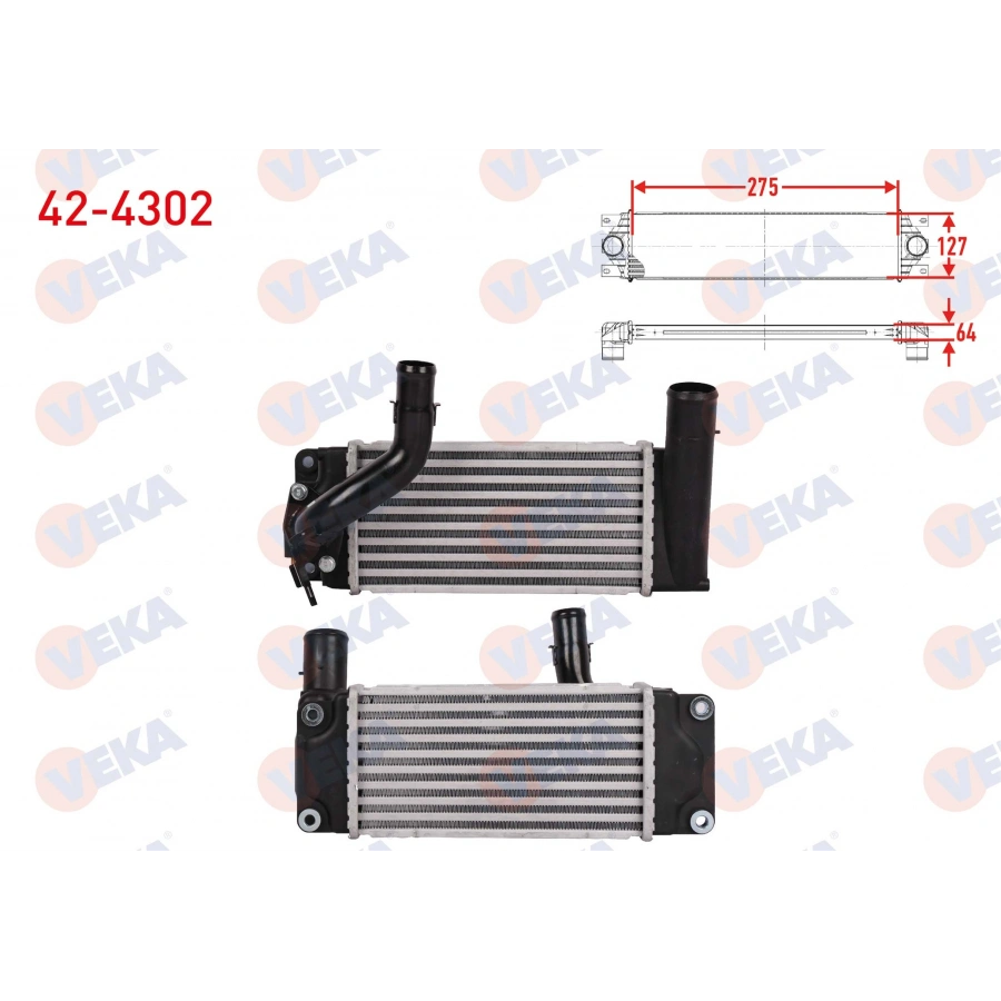 TURBO RADYATORU (INTERCOOLER) TOYOTA COROLLA (E15_) 1.4 D-4D 2007-2012