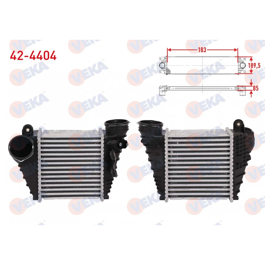 TURBO RADYATORU (INTERCOOLER) VOLKSWAGEN GOLF IV (1J1) 1.9 TDI 130 HP 1997-2005