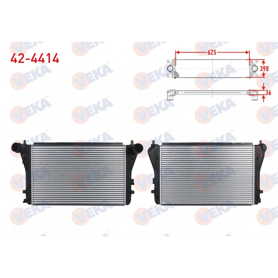 TURBO RADYATORU (INTERCOOLER) VOLKSWAGEN JETTA III (1K2) 1.6 TDI 2005-2010