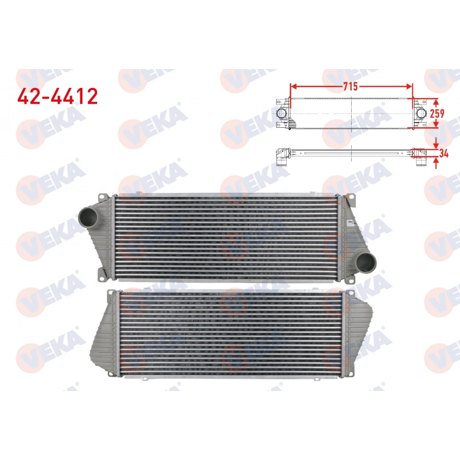 TURBO RADYATORU (INTERCOOLER) VOLKSWAGEN LT 28-35 II (2DB,2DE,2DK) 2.5 TDI 1996-2006