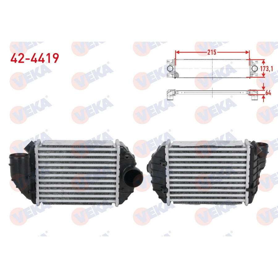 TURBO RADYATORU (INTERCOOLER) VOLKSWAGEN PASSAT (3B2) 2.5 TDI 1996-2000