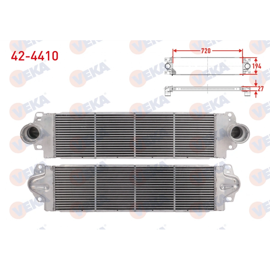 TURBO RADYATORU (INTERCOOLER) VOLKSWAGEN TRANSPORTER V (7HA,7HH,7EA,7EH) 1.9 TDI 2003-2011