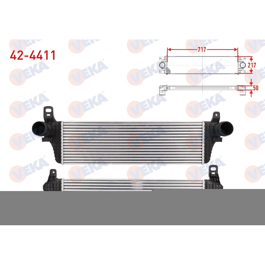 TURBO RADYATORU (INTERCOOLER) VOLKSWAGEN TRANSPORTER VI 2.0 TDI BITDI 180 HP 2015-