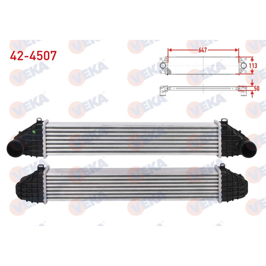 TURBO RADYATORU (INTERCOOLER) VOLVO C30 D3 150 hp 2010-2012