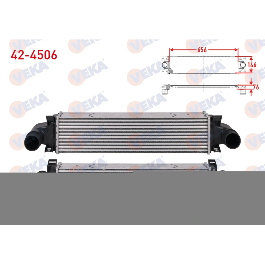 TURBO RADYATORU (INTERCOOLER) VOLVO S60 II 1.5 T3 152 hp 2015-2018