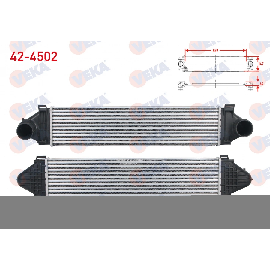 TURBO RADYATORU (INTERCOOLER) VOLVO S80 II 2.4 D5 - D3 2006-/ V70 III 2.4 D5 2006-/ XC60 2.0 T - D5 - 2.4 D 2008-/ XC70 II 2.4 D5 2007-/ FREELANDER II - EVOQUE 2.0 Si4 4X4 2011-