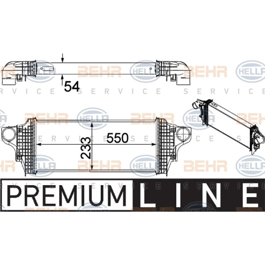 TURBO RADYATÖRÜ W164-251 OM642 06-11