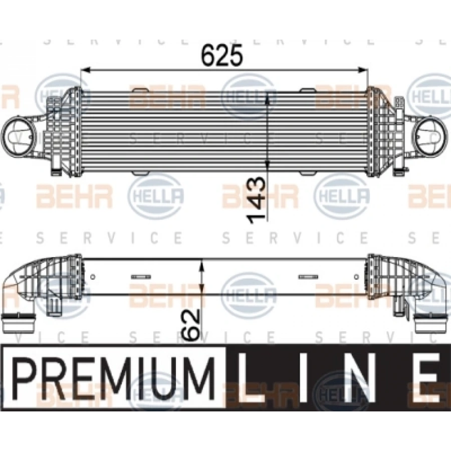 TURBO RADYATÖRÜ W204-207-212-218 OM651-642 07-