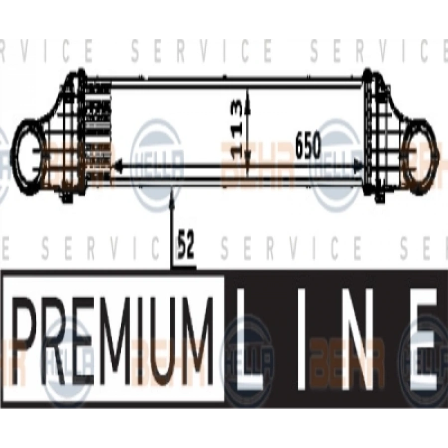 TURBO RADYATÖRÜ W211 OM646 02-09