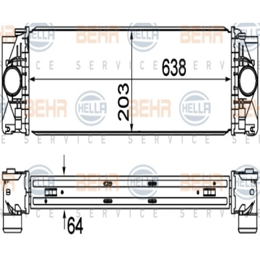 TURBO RADYATÖRÜ W906 SPRINTER-CRAFTER M646 06-