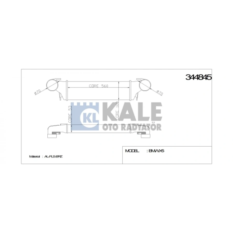TURBO RADYATÖRÜ X5 E53 M57N 03-06