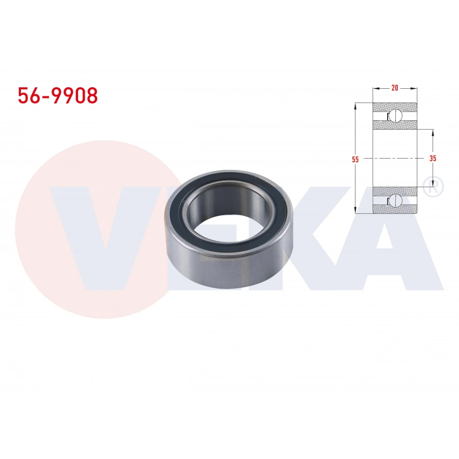 UNIVERSAL KLIMA RULMANI 35X52X22