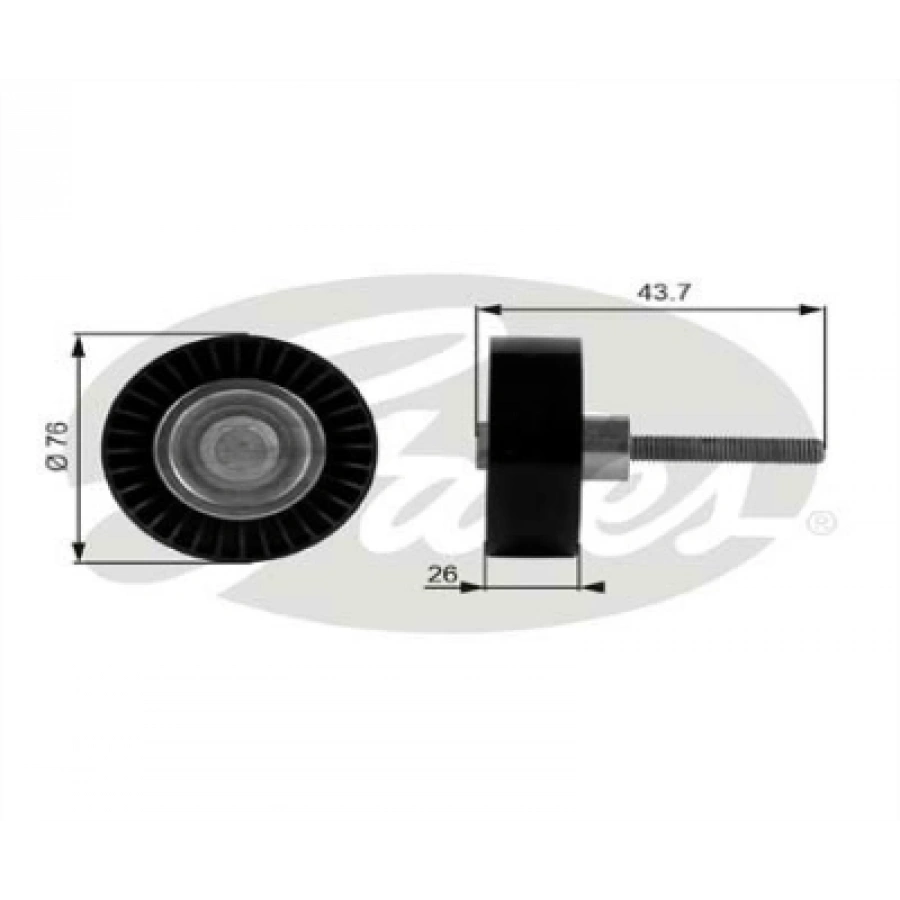 V KAYIS GERGI RULMANI 532 0346 10 (76 mm)(DÜZ) GOLF5-GOLF6-PASSAT-A3-LEON BLF-BAG-BLP-CAXA 1,4 TSI-1,6 FSI 04-13