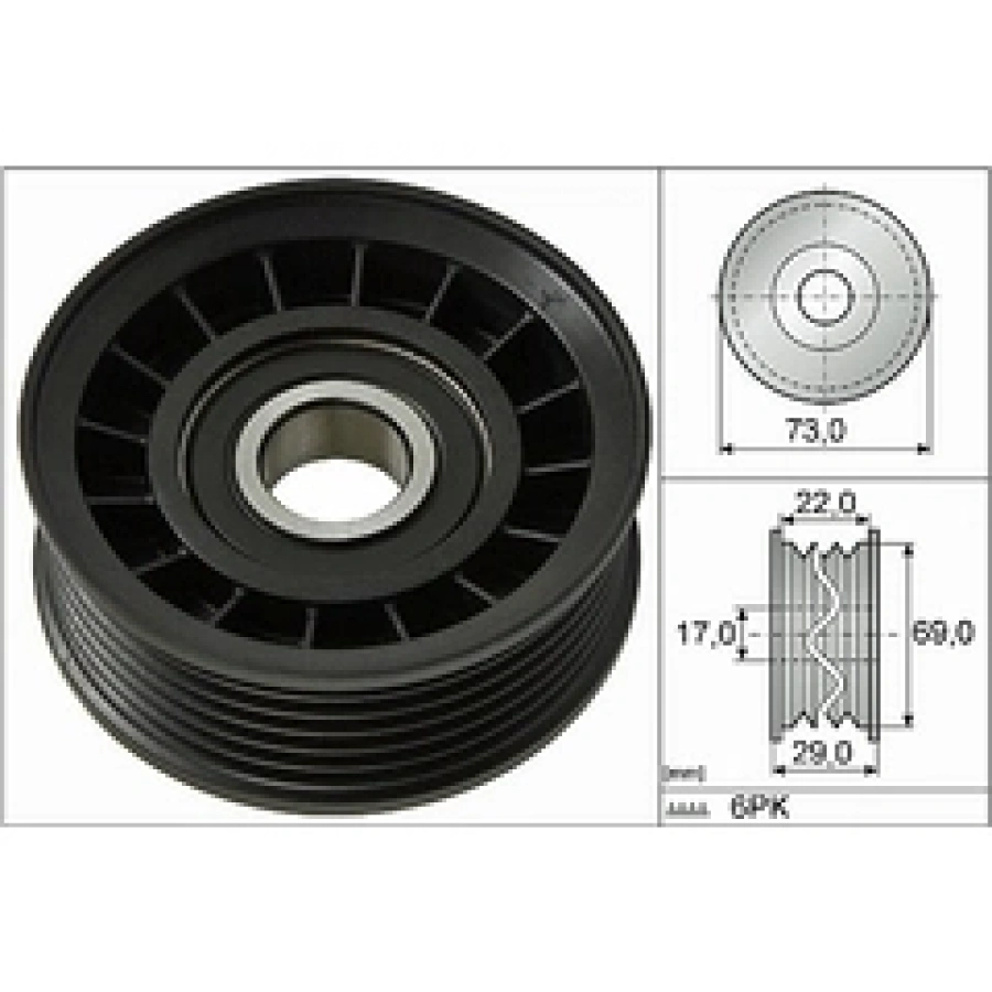 V KAYIS GERGI RULMANI 5M5Q 19A216 DC/5M5Q 8680 AC FIESTA/COURIER/FOCUS 1.0 FOX 11-