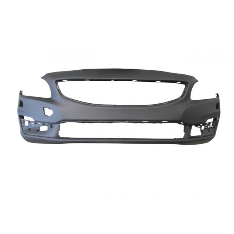 VOLVO S60- 13/18; ÖN TAMPON ASTARLI SİYAH/FAR YIKAMA DELİKLİ (TYG)