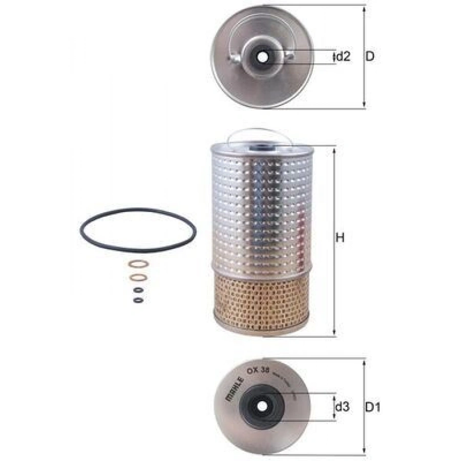 YAĞ FİLTRESİ BMW 3 E30 324 TD.TD A 115HP 09 87-08 91 KAMPANYALI