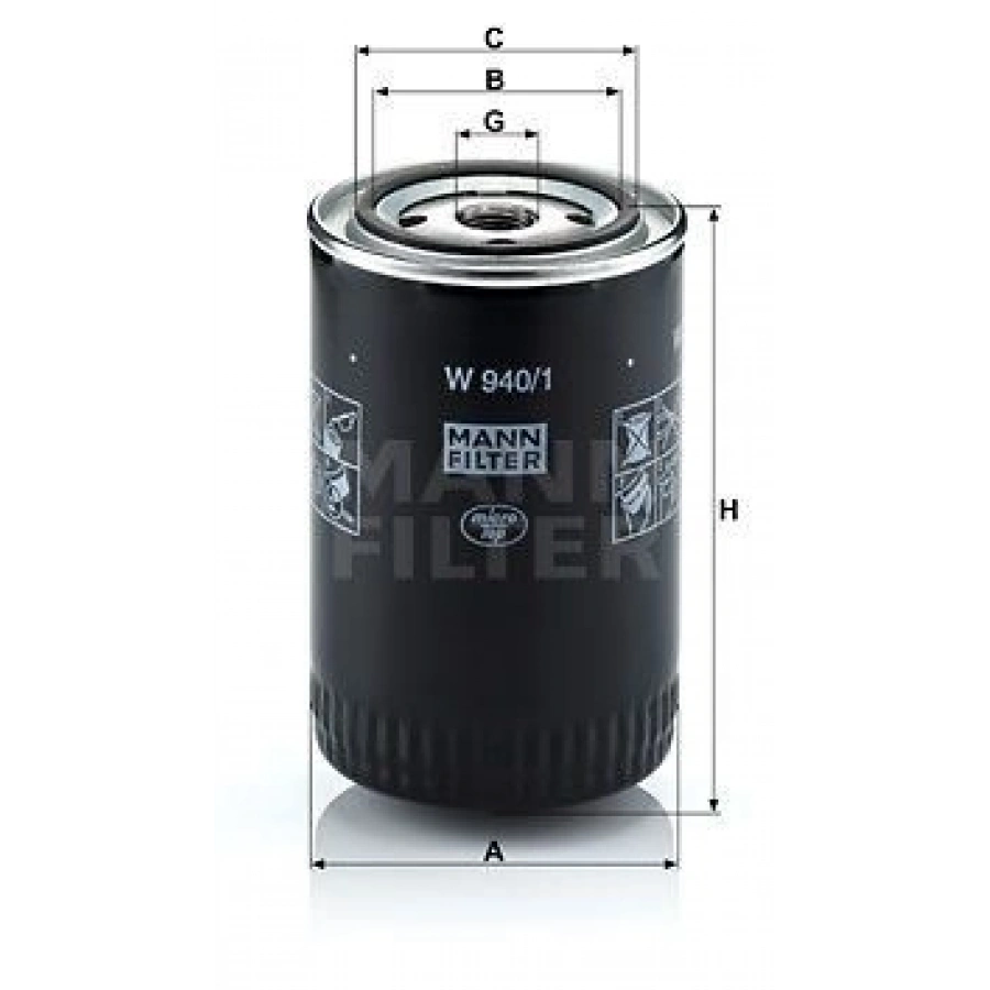 YAĞ FİLTRESİ DAF XF 95CF 75-CF 85-DB 250 KAMPANYALI