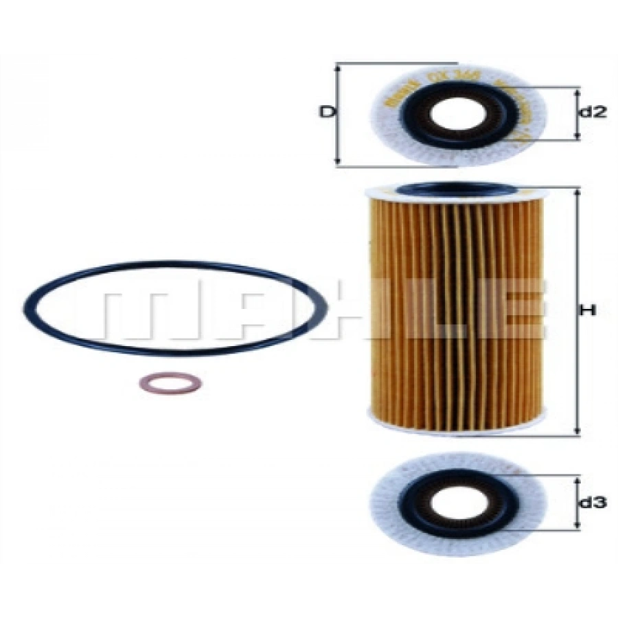 YAG FILTRESI E32H D26 E46-E87-E90-E91-E60-E61-E65- X3 E83 M47N-M47N2 01-11