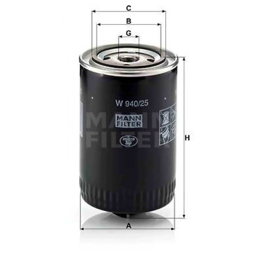 YAĞ FİLTRESİ GOLF III IV 96>03 POLO PASSAT PASSAT 97>01 PASSAT IV CADDY TRANSPORTER T4 TRANSPORTER T4 / A4 1.9 ABL AFN