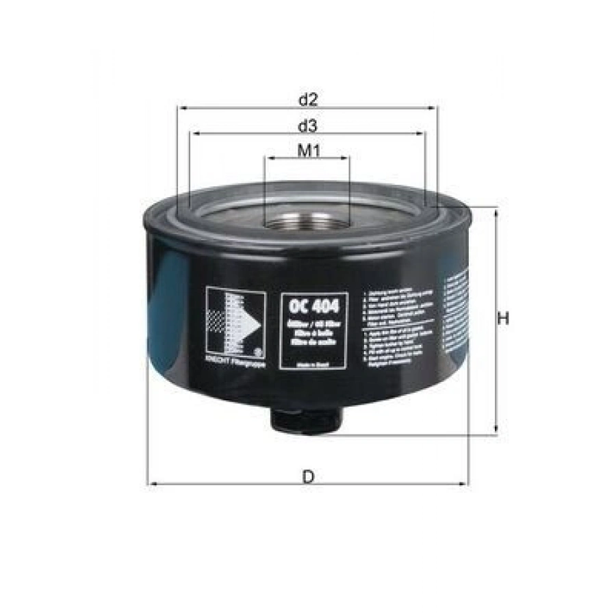 YAĞ FİLTRESİ PARTNER BERLINGO 96 106 97 206 98 306 9301 307 C3 02 1.4 1.6 16V