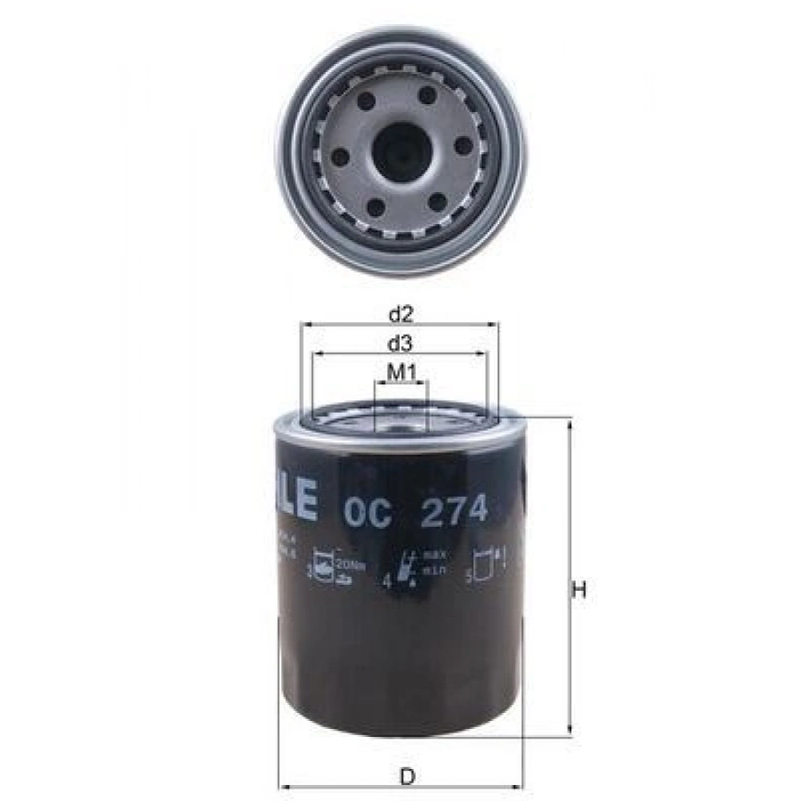 YAĞ FİLTRESİ HILUX HIACE PICKUP 95 WP928 80