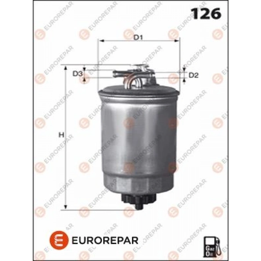 YAKIT FILTRESI H126WK PASSAT-A4-A6 AFB-AKN-AKE 2,5 TDI 97-04