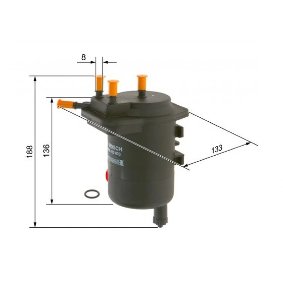 YAKIT FILTRESI MAZOT FILTRESI CLIO/KANGO/MICRA/NOTE/JUKE 1.5 dCi 03-