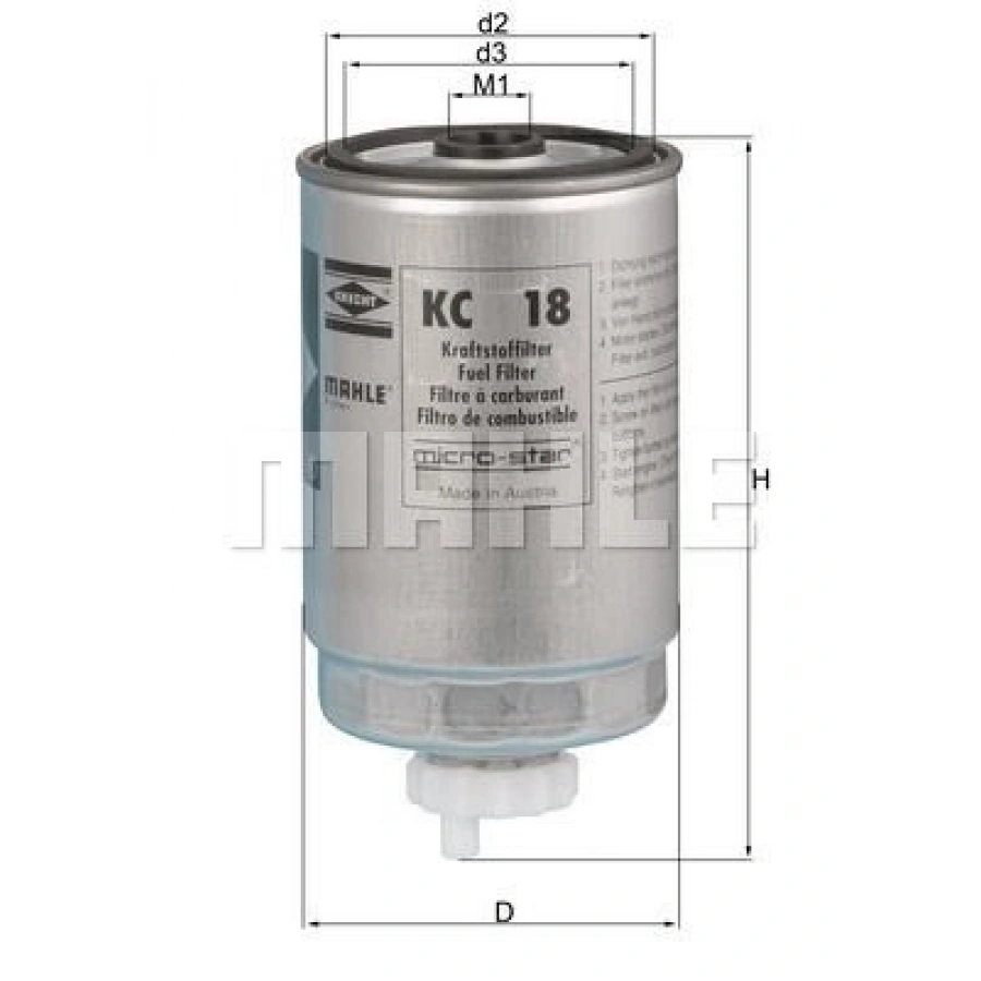 YAKIT FİLTRESİ PRIMERA III P12 2.2 DI 126HP 02 02- KAMPANYALI