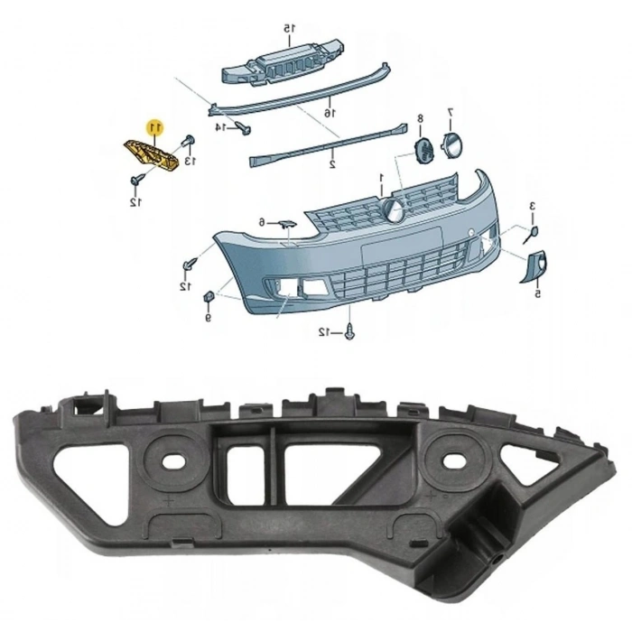TAMPON BRAKETI ON SAG CADDY 2011-2015 GKL 292803