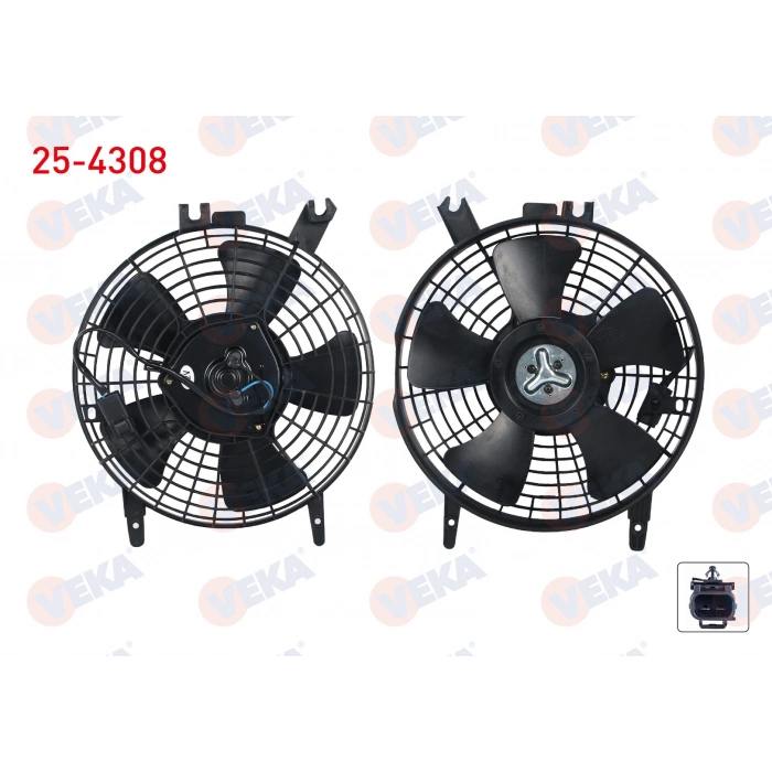 FAN MOTORU KLIMA RADYATORU TOYOTA COROLLA (_E10_) 1.6i AE101 1992-1997 VEKA 25-4308
