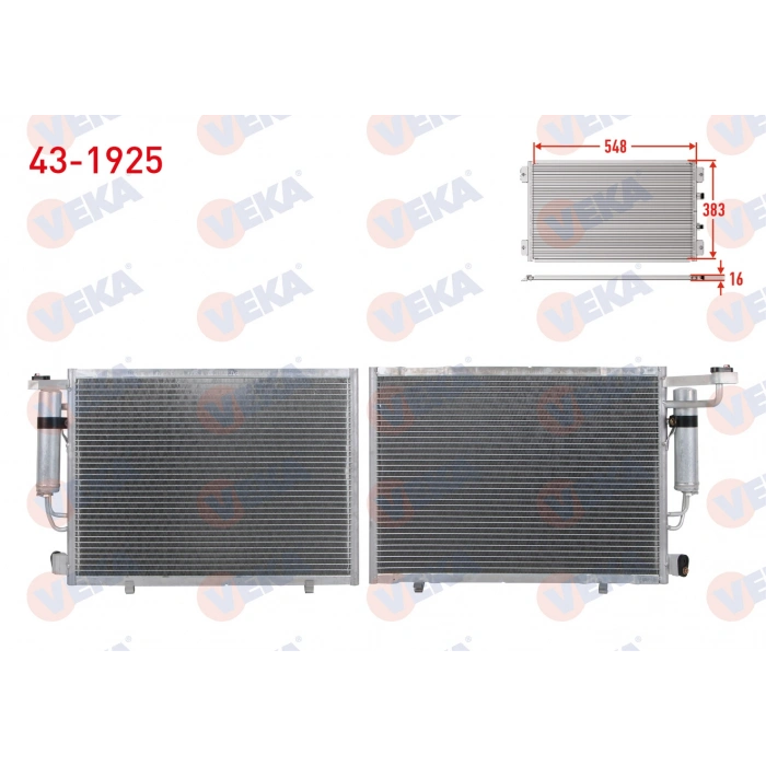 KLİMA RADYATÖRÜ COURİER 1,5 14- MGA 82366 T1