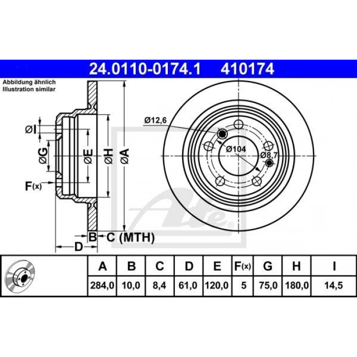 FREN DİSKİ ARKA E28 - (R1)