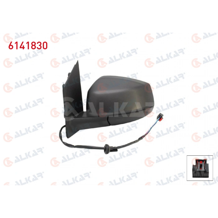 DIS DIKIZ AYNASI SOL ELEKTRIKLI ISITMALI 5 PIN FORD TOURNEO CONNECT 2022- / VOLKSWAGEN CADDY V 2020- (A1)